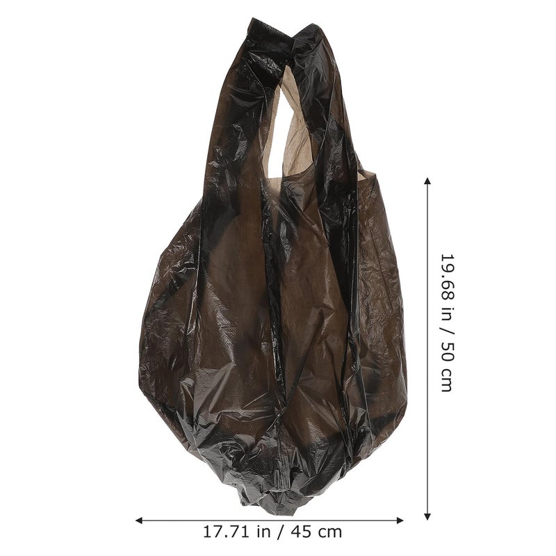 Biodegradable Trash Bags 100pcs Thick 45x50cm Black for Home Kitchen Bathroom - Image 3