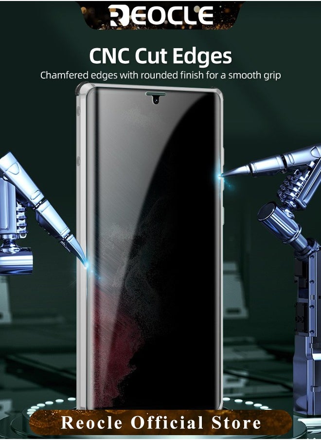 REOCLE - Phone Case Suitable for Samsung S23 Ultra Anti-peeping Metal Mobile Phone Case Lens All-inclusive Protective Case S23 Ultra Self-locking Buckle Anti-shock and Anti-fall - Image 1