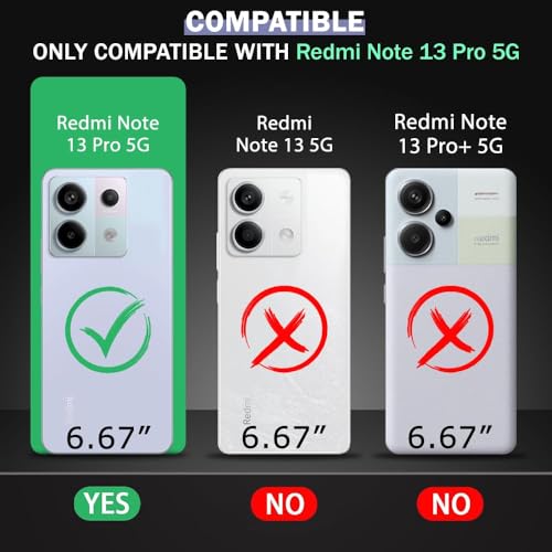 REALCASE Redmi Note 13 Pro 5G Back Cover Case | Stylish Frameless Matte Hard Skin | Soft TPU Shock Proof Bumper Back Cover Case for Redmi Note 13 Pro 5G (Black) - Image 2