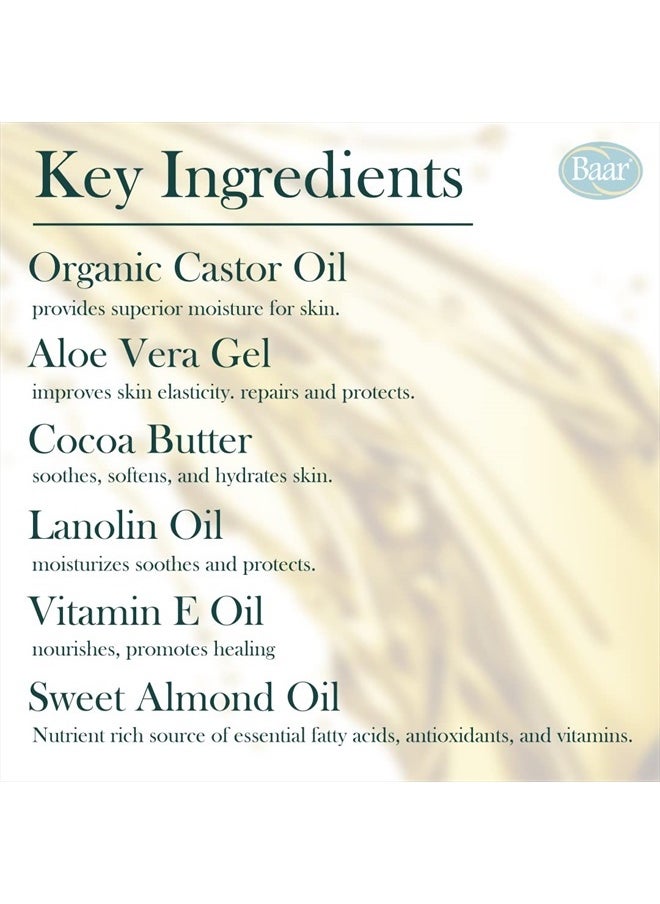 baar Palma Christi Skin Lotion - Organic Castor Oil, Cocoa Butter, & Aloe Vera, 8 fl. oz.  - Image 3