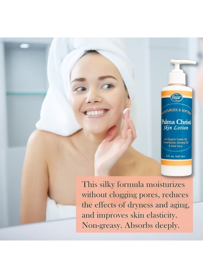 baar Palma Christi Skin Lotion - Organic Castor Oil, Cocoa Butter, & Aloe Vera, 8 fl. oz.  - Image 4