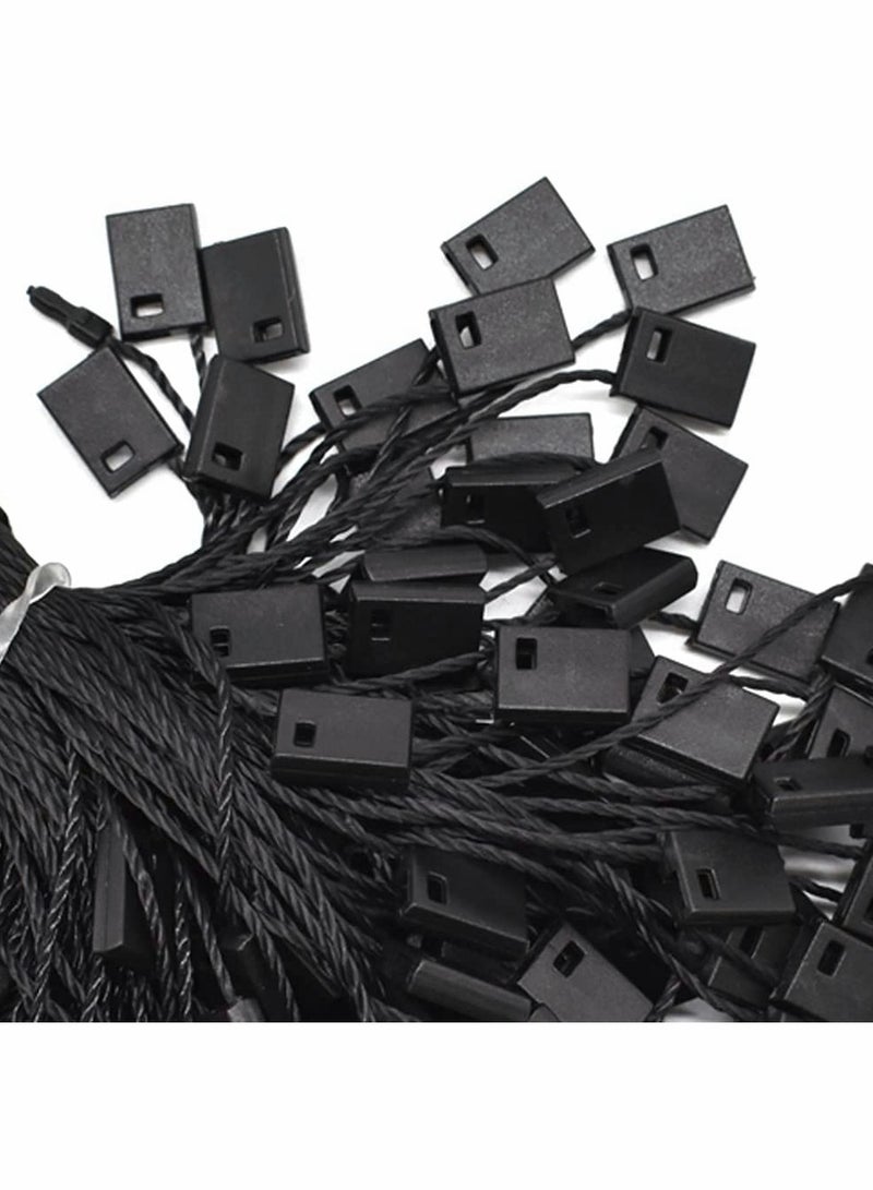 KASTWAVE 1000Pcs Black Hang Tag String Snap Lock Pin Loop Fastener Hook Ties for Clothes Gift Bags Price Tags Shoes - Image 2