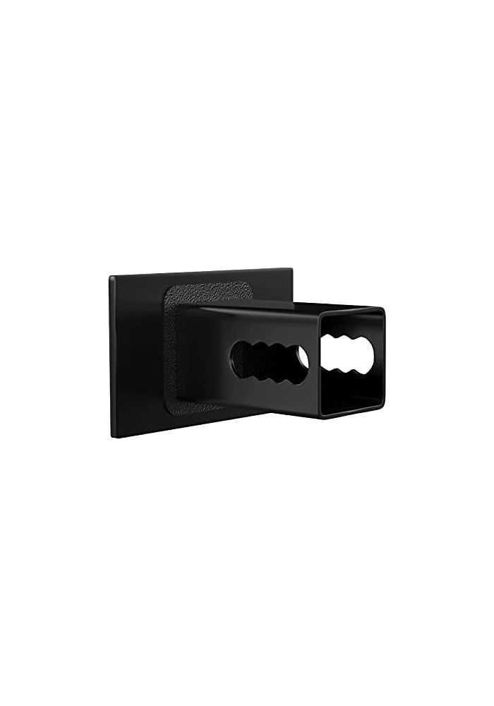 LFPartS USA Flag Emblem Metal Trailer Hitch Cover - Fits 2" Receivers, Black Flag with Thin Blue, Green and Red Lines - Image 2