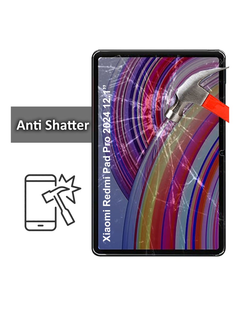 2 Pack Xiaomi Redmi Pad Pro 12.1 Inch 9H Ultra HD Tempered Glass Screen Protector For Xiaomi Redmi Pad Pro 12.1 Inch - Clear - Image 4