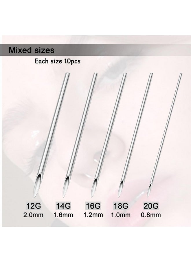 Piercing Needles With Piercing Clamps, Anghie 25Pcs Disposable Piercing Forceps And 50Pcs Mixed Ear Nose Piercing Needles 12G 14G 16G 18G 20G Set For Lip Septum Navel Ear Tongue Piercing - pzsku/ZD1335F12BA9F628D3745Z/45/_/1730727758/bf8e6ef8-884d-46a6-a580-12f4b62df256