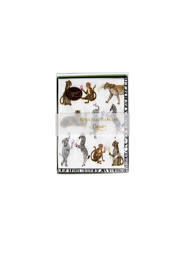 Caspari Cocktails Gone Wild Boxed Cocktail Napkins - 40 Per Box - Image 2