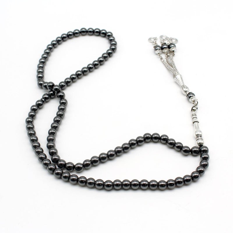 Nobby 99 Beads 6mm Black Aqeeq Tasbih Misbaha – Islamic Prayer Beads for Men, Subha for Dhikr Zikr, Ramadan  Gift - Image 2
