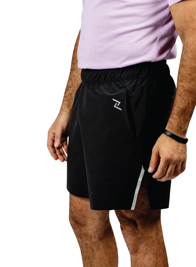 ZAECY Men's Training Shorts with Built-in Inner Shorts