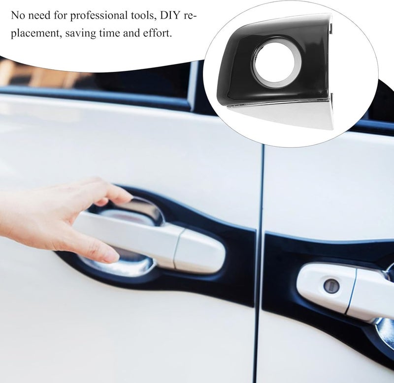 Car Door Handle Cover Left Driver Side Exterior Key Hole Trim Cap Compatible with Audi 4h1837879 Door Ding Protector Scratch Guard for Automotive Replacement Parts - Image 5