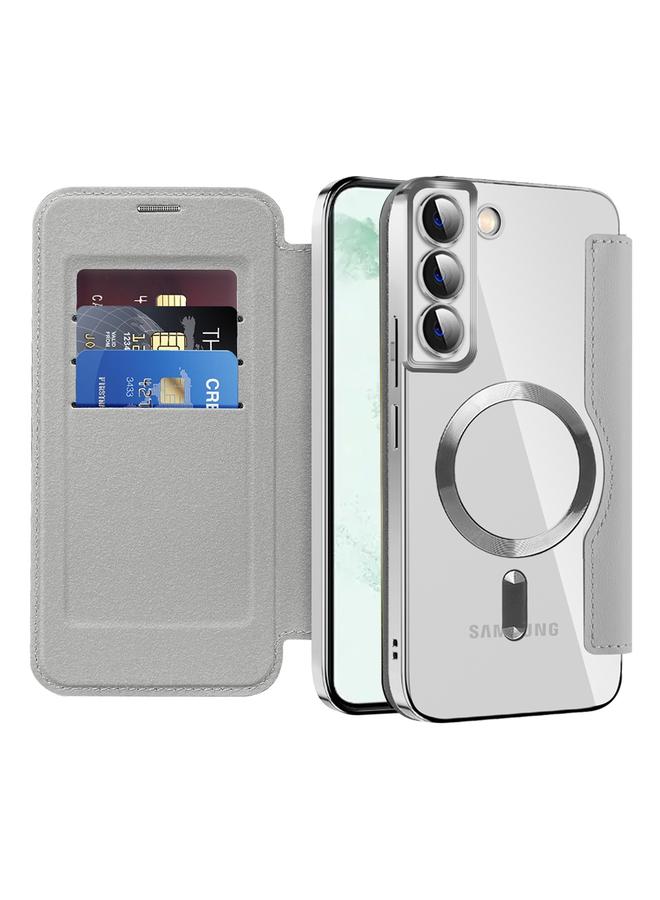 اس-توب جراب جلدي مضاد للسرقة لهاتف Samsung Galaxy S22+ 5G Shield MagSafe RFID - Image 2