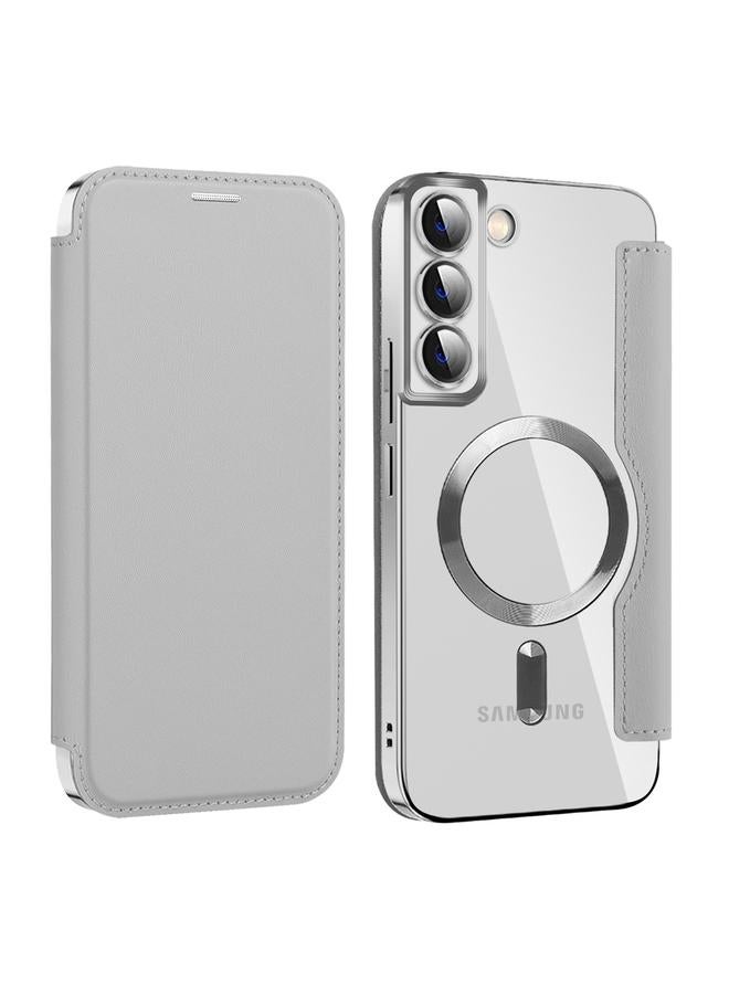 اس-توب جراب جلدي مضاد للسرقة لهاتف Samsung Galaxy S22+ 5G Shield MagSafe RFID - Image 1