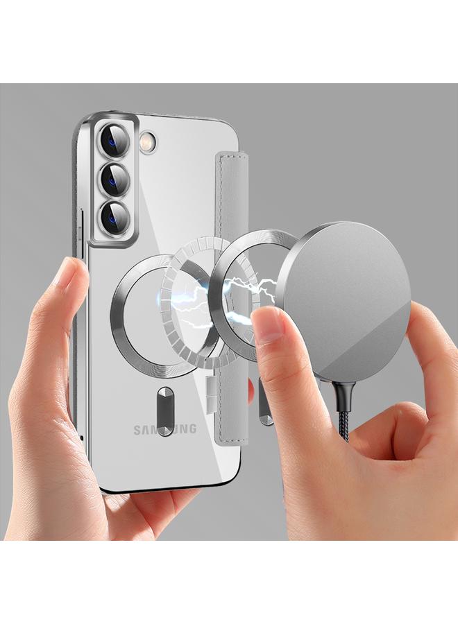 اس-توب جراب جلدي مضاد للسرقة لهاتف Samsung Galaxy S22+ 5G Shield MagSafe RFID - Image 3