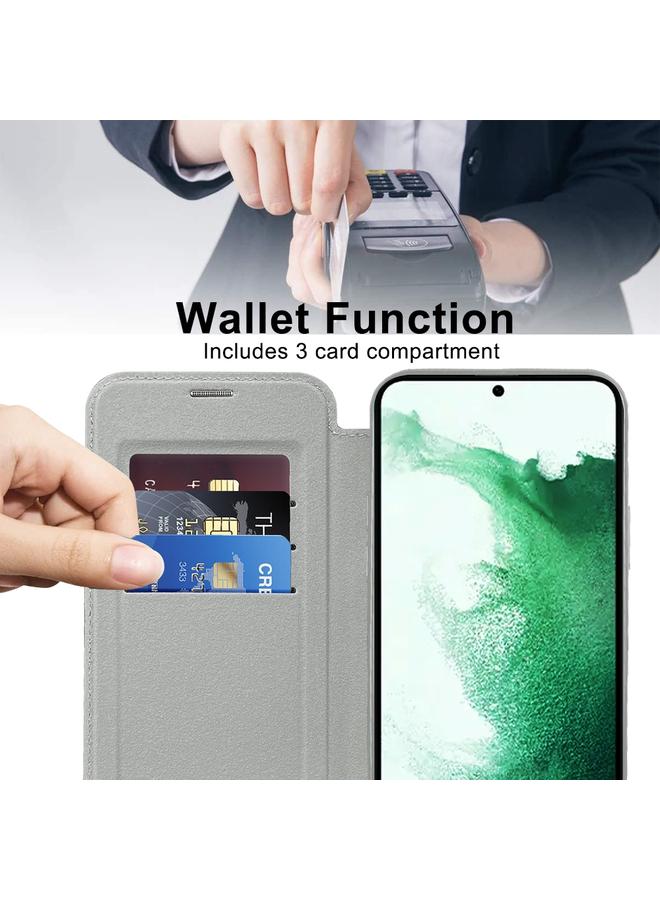 اس-توب جراب جلدي مضاد للسرقة لهاتف Samsung Galaxy S22+ 5G Shield MagSafe RFID - Image 4