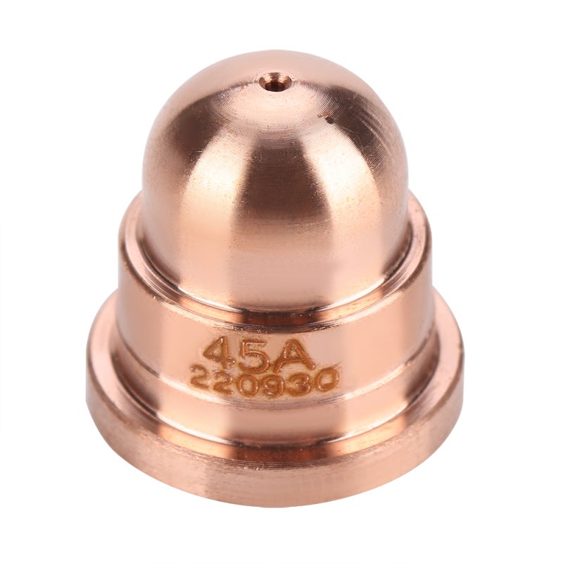 Plasma Cutter Nozzles: 5pcs Premium Tellurium Copper Torch Tips - High Performance Cutting Consumables for MAX65 Cutting Machine, Carbon Steel Stainless Steel Aluminum Copper Cutting - Image 4