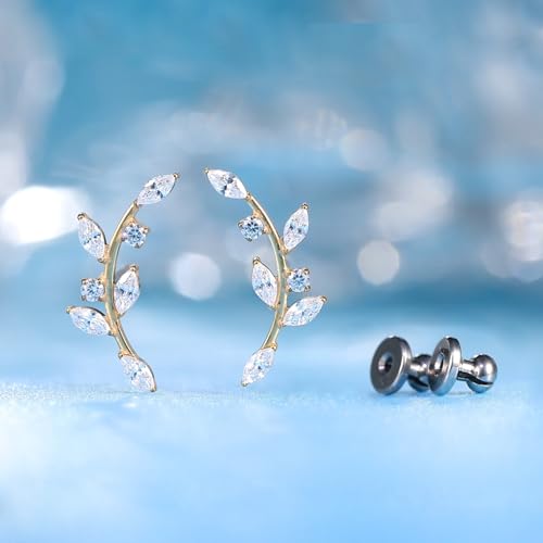 Limerencia Implant Grade Pure Titanium Studs, F136 Hypoallergenic G23 Small Dainty Cubic Zirconia Earrings for Women's Sensitive Ears - Image 2