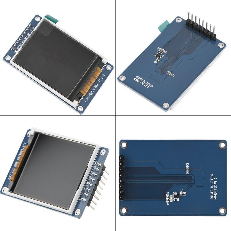 Bewinner 1.8inch LCD Display Module, TFT Screen Module 128 x 160 Resolution Onboard Driver ST7735 SPI Interface, Full-Color LCD Screen Display Controller Module - Image 5