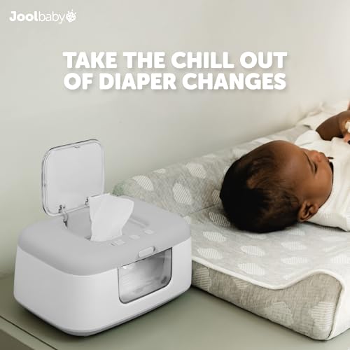 Jool Baby TinyBums Baby Wipe Warmer Dispenser with LED Changing Light OnOff Switch Gray - Image 3