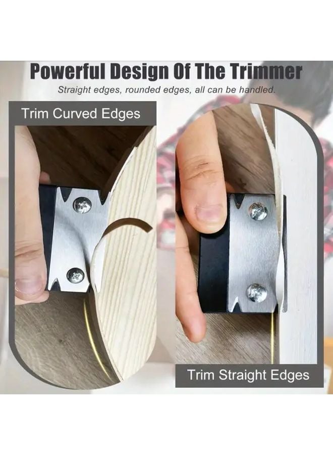 Orange Handheld Metal Trimmer Deburring Tool Manual Woodworking Edge Banding Corner Planing - Image 4