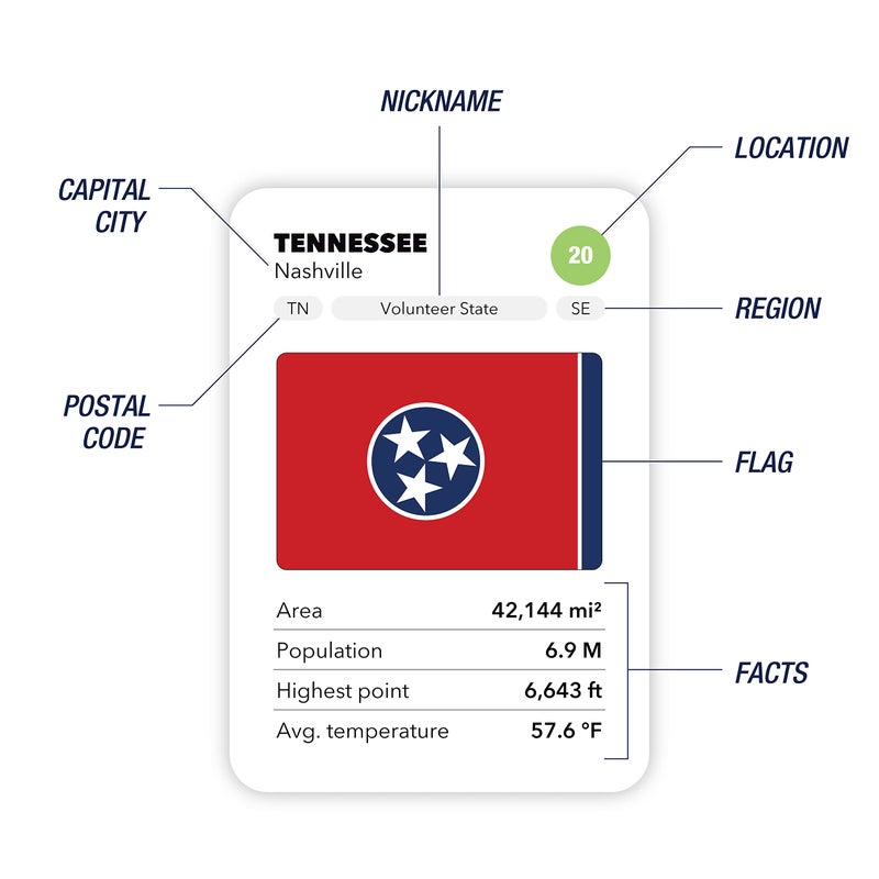 The World Game The 50 States Game - US Geography Board Game - Educational Game for Kids & Adults - Fun Learning for Teenage Boys & Girls - Image 4