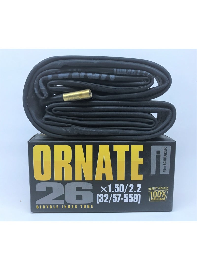 ornate Bicycle Inner Tube 26X1,50/2,20 (Schrader 48 Mm)  - Image 2