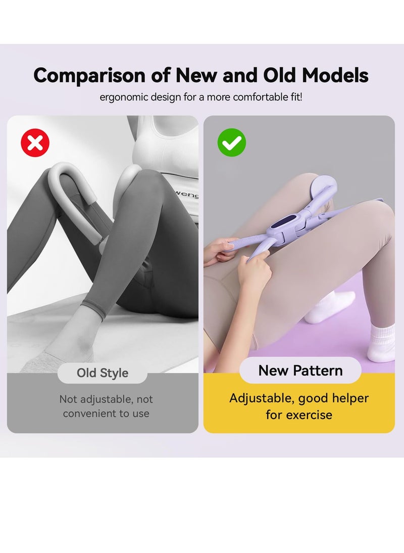 Excefore Pelvic Floor Strengthener for Women, Adjustable Thigh Muscle Trainer, Pelvic Floor Muscle Trainer, Foldable Thigh Toner Booty Trainer, for Thigh, Hip, Arm, Leg, Chest, Back Training  - Image 4