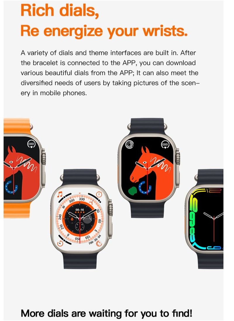 AROAQ - T900 Ultra Max 2.1 Inch Smart Watch and Headphones 2 in 1 Wireless Smart Watch with Headphones - Image 1