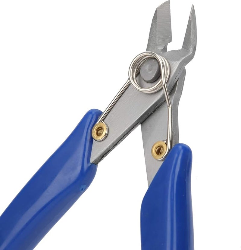 كماشة قطرية مضادة للانزلاق 2.5 ملم قاطعة أسلاك فكوك من الفولاذ المقاوم للصدأ مقبض PVC مريح أداة إصلاح إلكترونيات - Image 4