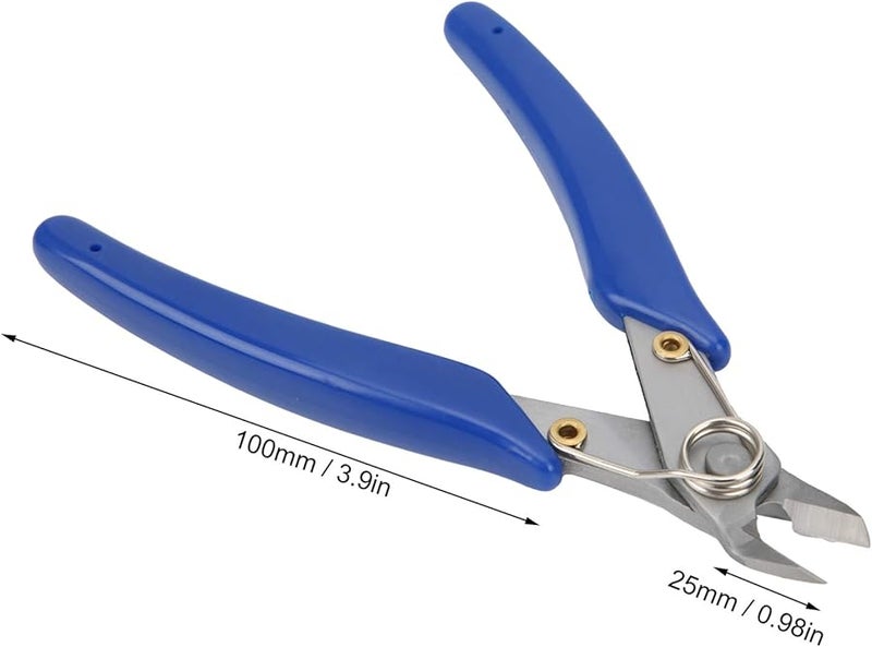 كماشة قطرية مضادة للانزلاق 2.5 ملم قاطعة أسلاك فكوك من الفولاذ المقاوم للصدأ مقبض PVC مريح أداة إصلاح إلكترونيات - Image 5