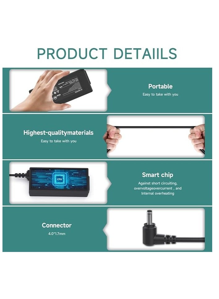 Terabyte 20V 65W/45W Laptop Charger for Lenovo, Replacement AC Adapter Ideapad, 3 5 320 310 320S 330 330S 110 110S 120S - Power Supply Cord(4.0 * 1.7mm) - Image 2