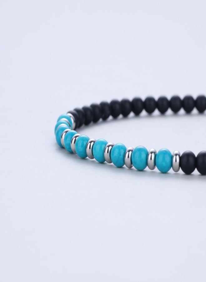 GAVU Crystal Bracelet for Men Women, Synthetic Turquoise Bracelet for Men Women, Black Onyx Bracelet for Women Men - Image 5