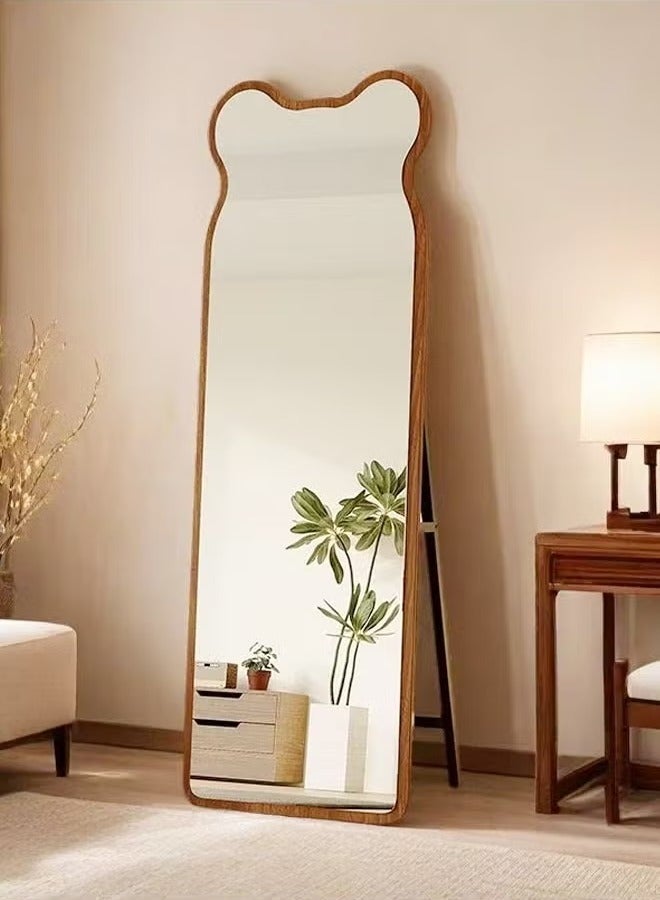fashionhome Premium Bear Shape Full Length Mirror Standing Hanging or Wall Mounted Metal Frame for Kids Room or Home Decor 50x160 cm - Image 1