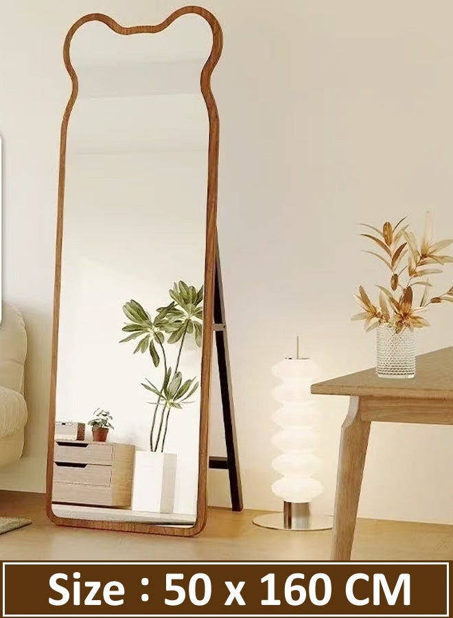 fashionhome Premium Bear Shape Full Length Mirror Standing Hanging or Wall Mounted Metal Frame for Kids Room or Home Decor 50x160 cm - Image 4