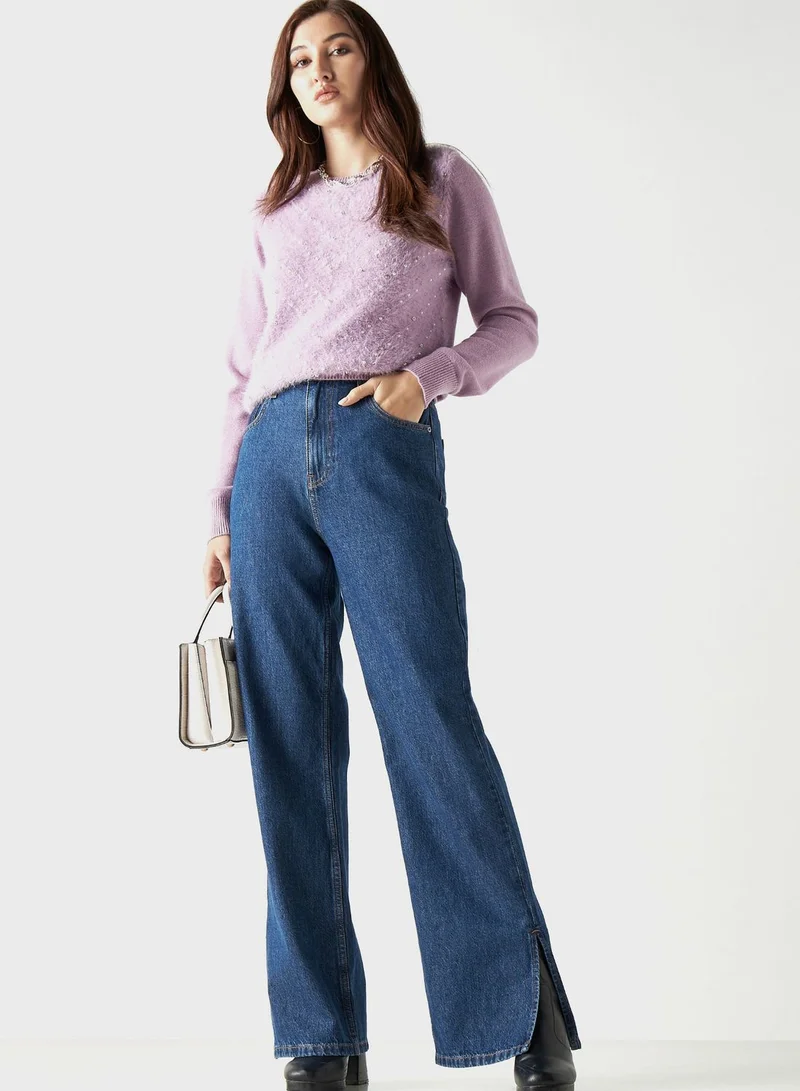 2Xtremz Embellished Crew Neck Sweater