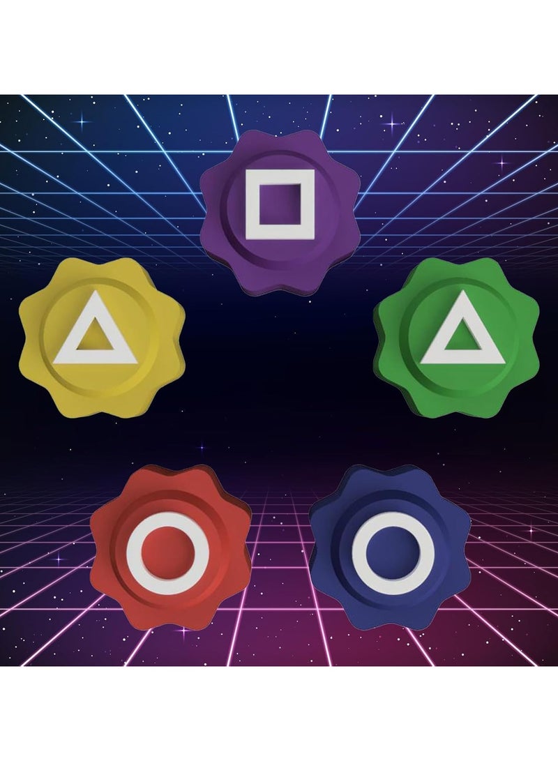 عام مجموعة الألعاب الكورية التقليدية من 5 قطع لعبة الحجارة (Jack Stone Pebble Set) - Gonggi - لعبة إلتقاط الحجارة T - تدريب مهارات العين واليد (مجموعة واحدة + قاعدة) - Image 5