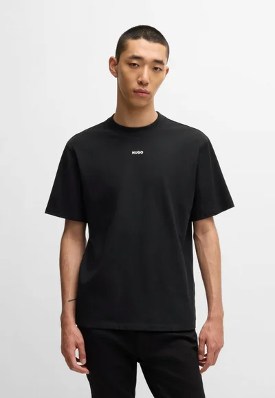 HUGO Relaxed-fit T-shirt in cotton with logo print