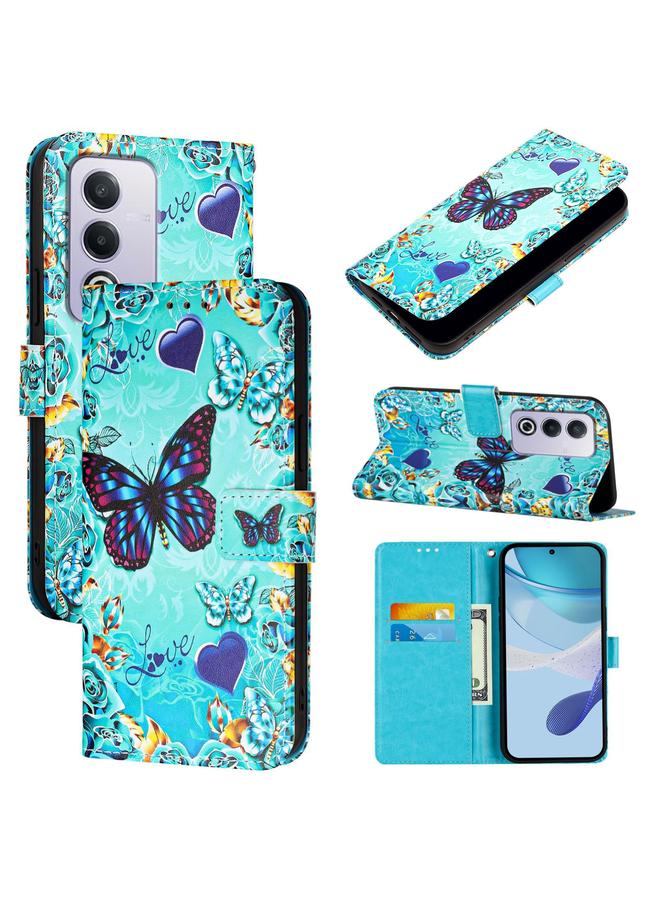 اس-توب جراب لهاتف OPPO A3 Pro 5G بتصميم عالمي ملون من الجلد المنسوج البسيط - Image 1