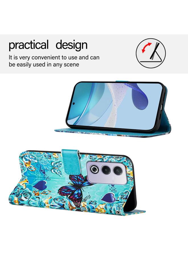 اس-توب جراب لهاتف OPPO A3 Pro 5G بتصميم عالمي ملون من الجلد المنسوج البسيط - Image 3