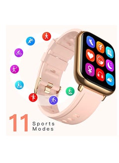 OIMG Smart Watch For Women 1 69"(43Mm) Smartwatch For Android And Ios Phones Ip68 Waterproof Fitness Tracker Watch Heart Rate Monitor Pedometer Sleep Monitor For Women Pink  - Image 3