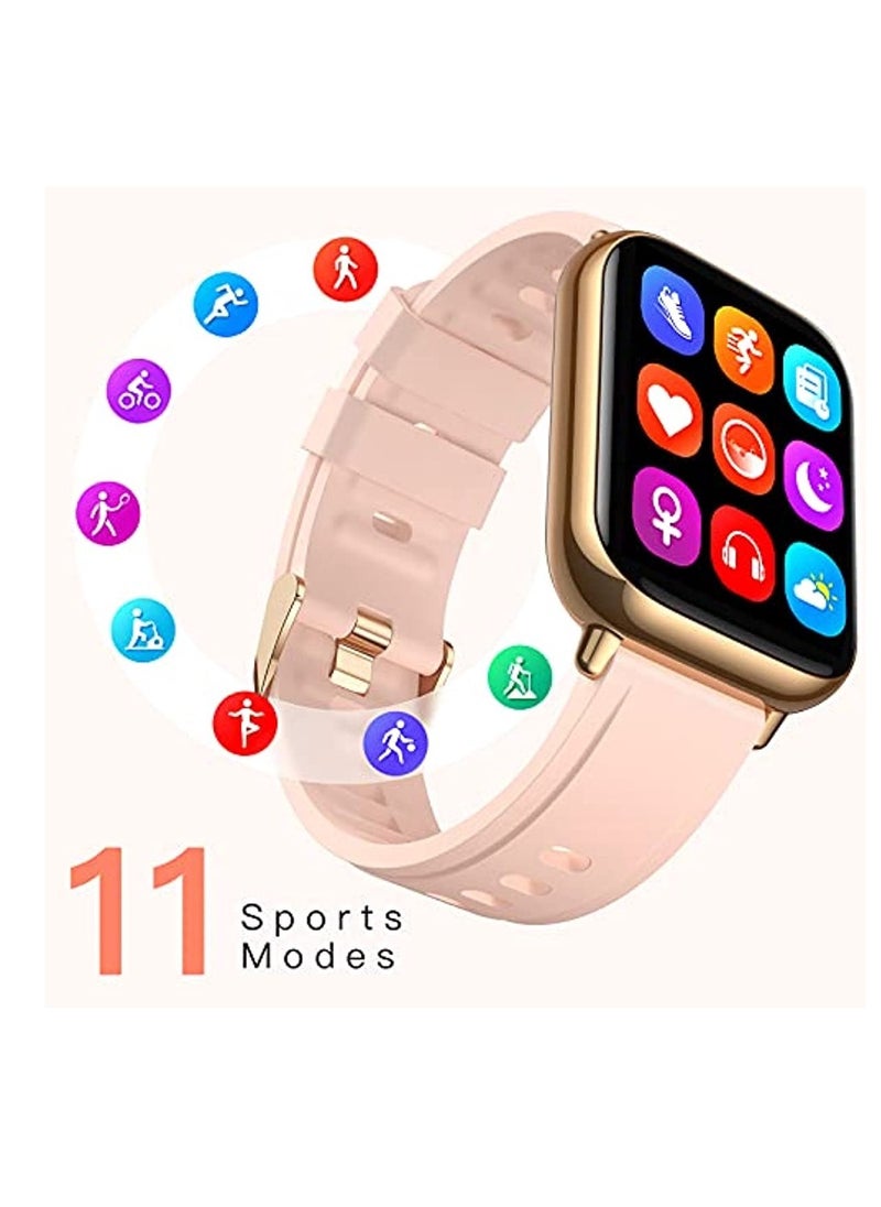 OIMG Smart Watch For Women 1 69"(43Mm) Smartwatch For Android And Ios Phones Ip68 Waterproof Fitness Tracker Watch Heart Rate Monitor Pedometer Sleep Monitor For Women Pink  - Image 3