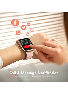 OIMG Smart Watch For Women 1 69"(43Mm) Smartwatch For Android And Ios Phones Ip68 Waterproof Fitness Tracker Watch Heart Rate Monitor Pedometer Sleep Monitor For Women Pink  - Image 4