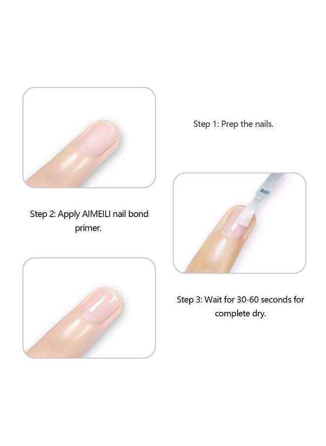 AIMEILI Nail Prep Bond Primer Uv Led Gel Foundation For Acrylic Powder And Builder Gel  - Image 5