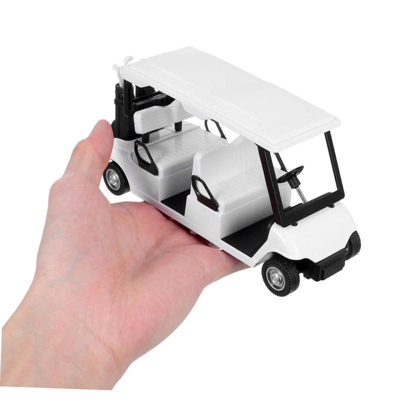 Pullback Action Diecast Golf Cart Miniature Decorative Model For Home Office Collectible - Image 5