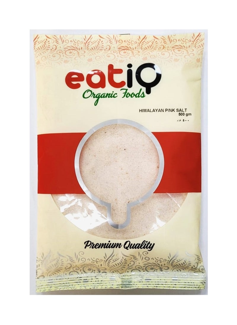 eatiQ Organic Foods Himalayan Pink Fine Salt 500g 