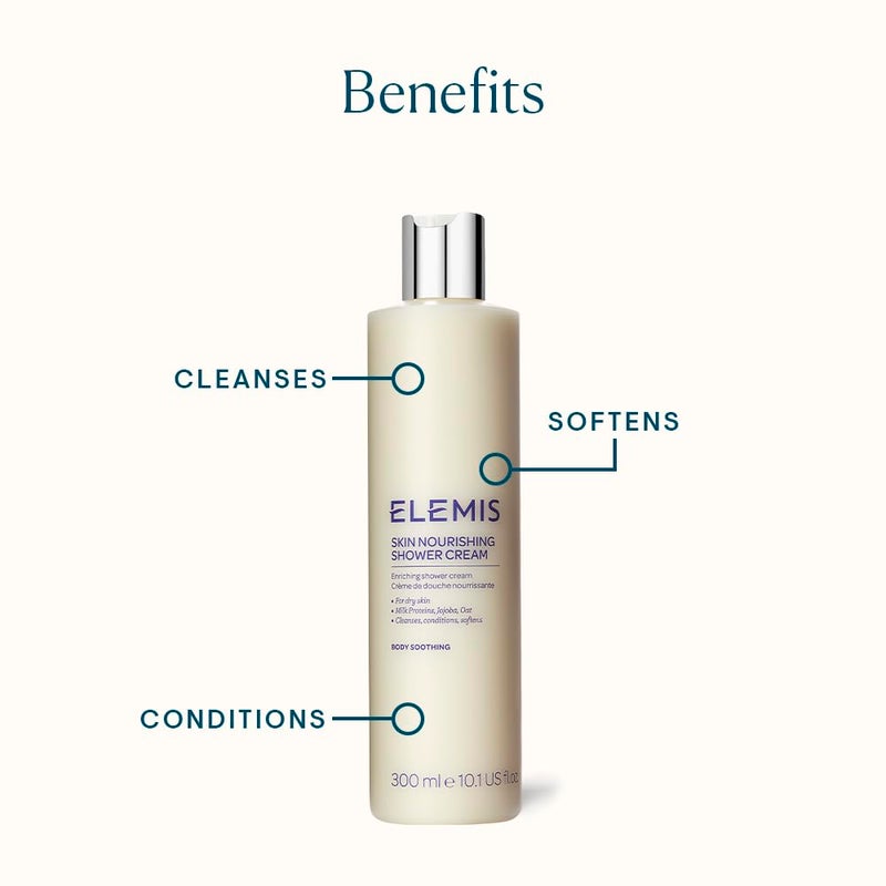 ELEMIS Skin Nourishing Shower Cream; Enriching Shower Cream, 10.1 Fl Oz - Image 2
