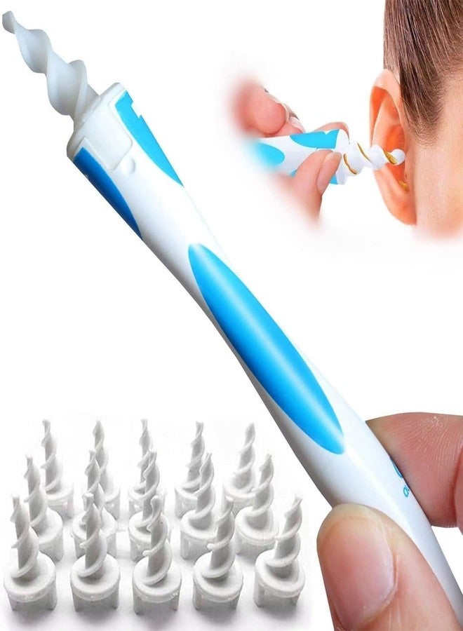 NBEW QGrips Earwax Removal-Spiral Ear Wax Removal Tool, Reusable Earwax Removal Kit Safe Ear Cleaner with 16 Pcs Soft and Flexible Replaceme - Image 1