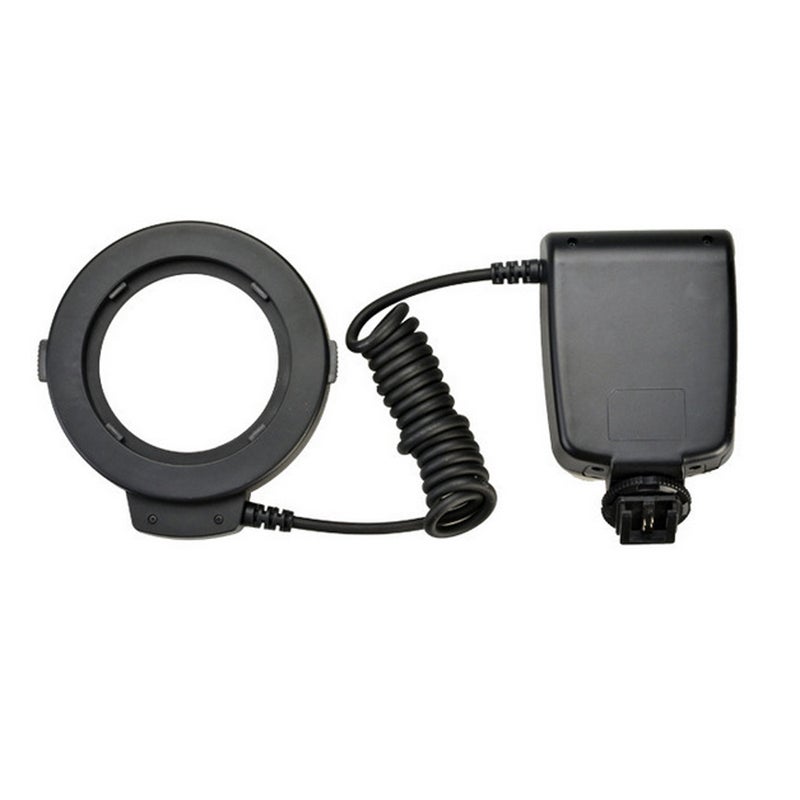 حزمة فلاش دائري LED مكروم مع 8 حلقات محولة متوافقة مع كاميرات DSLR من كانون ونيكون وبنتاكس وأوليمبوس وباناسونيك - Image 4