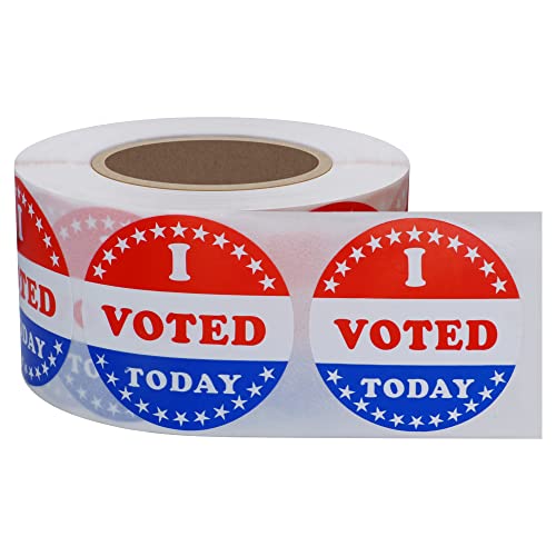 Hybsk I Voted Today with Red, White, and Blue Circle Stickers 1.5 Inch Round 500 Labels Per Roll (I Voted Today) - Image 4