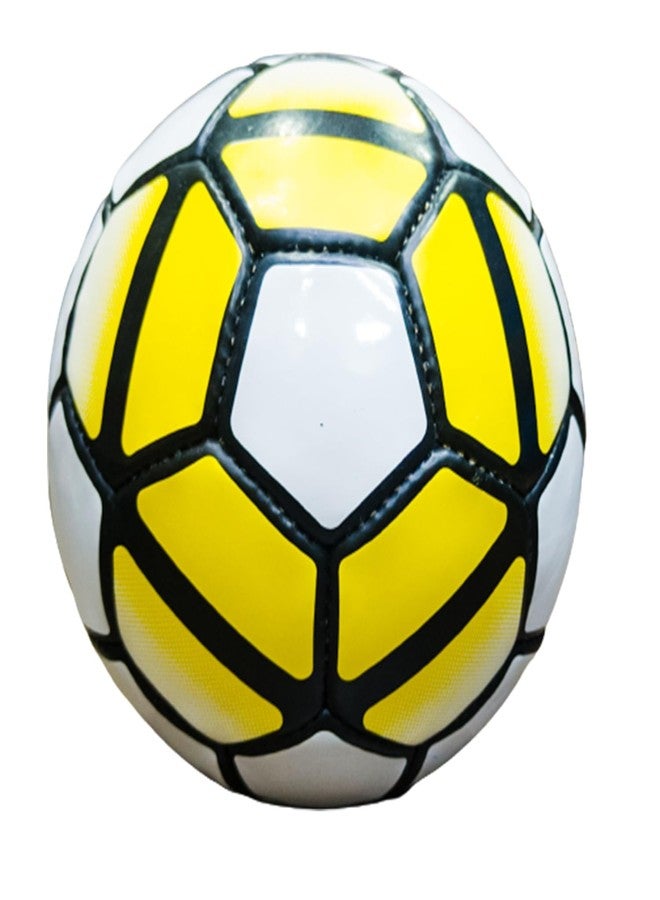 AASHRAY SEGA Star Strike Cup Football Gold | Ground Football | Indoor Football | Turf Football | Football for Tournament | Club Football | Coaching Football | Match Football | (White/Yellow) - Image 4
