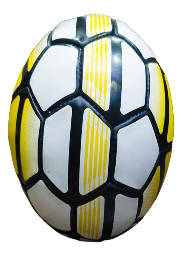 AASHRAY SEGA Star Strike Cup Football Gold | Ground Football | Indoor Football | Turf Football | Football for Tournament | Club Football | Coaching Football | Match Football | (White/Yellow) - Image 5