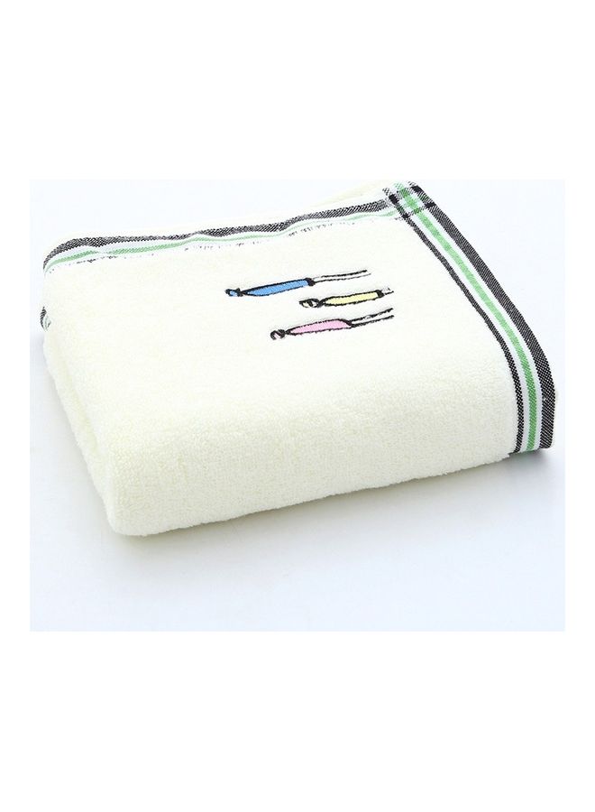 أو إي إم منشفة استحمام عجيبة وسريعة الجفاف أبيض 5X5X5سم